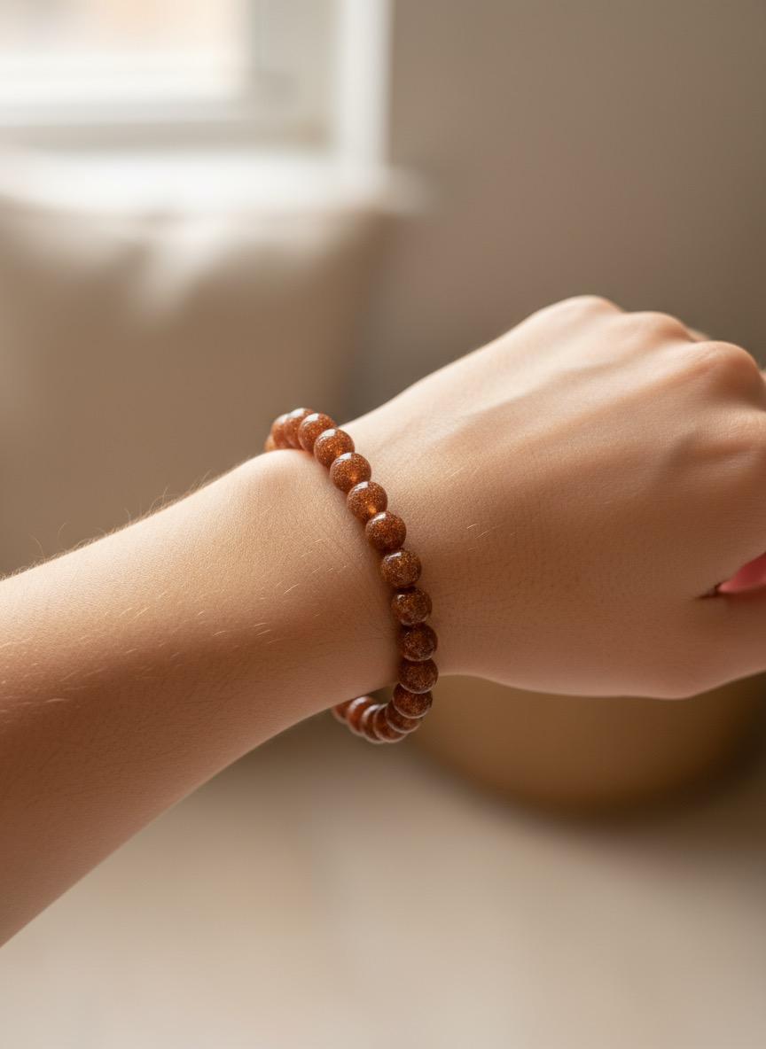 Evaarah - Energised✨ Golden Sandstone Bracelet – Ambition, Radiance & Inner Drive